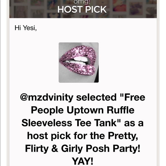 Free People Uptown Ruffle Sleeveless Tee Tank - Picture 4 of 4